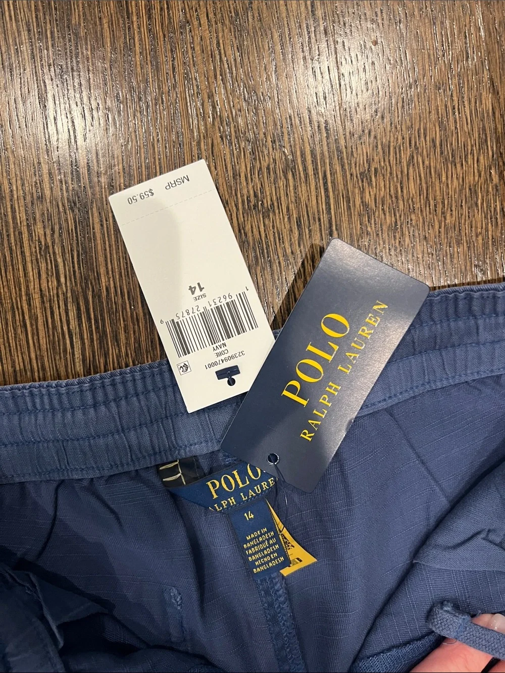 Ralph Lauren Kids Navy Drawstring Casual Pants